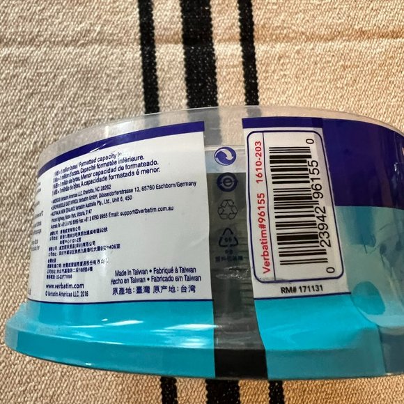 25 VERBATIM Music CD-R 40X Branded Logo 700MB Audio Media Disc Spindle 96155 - Picture 3 of 3